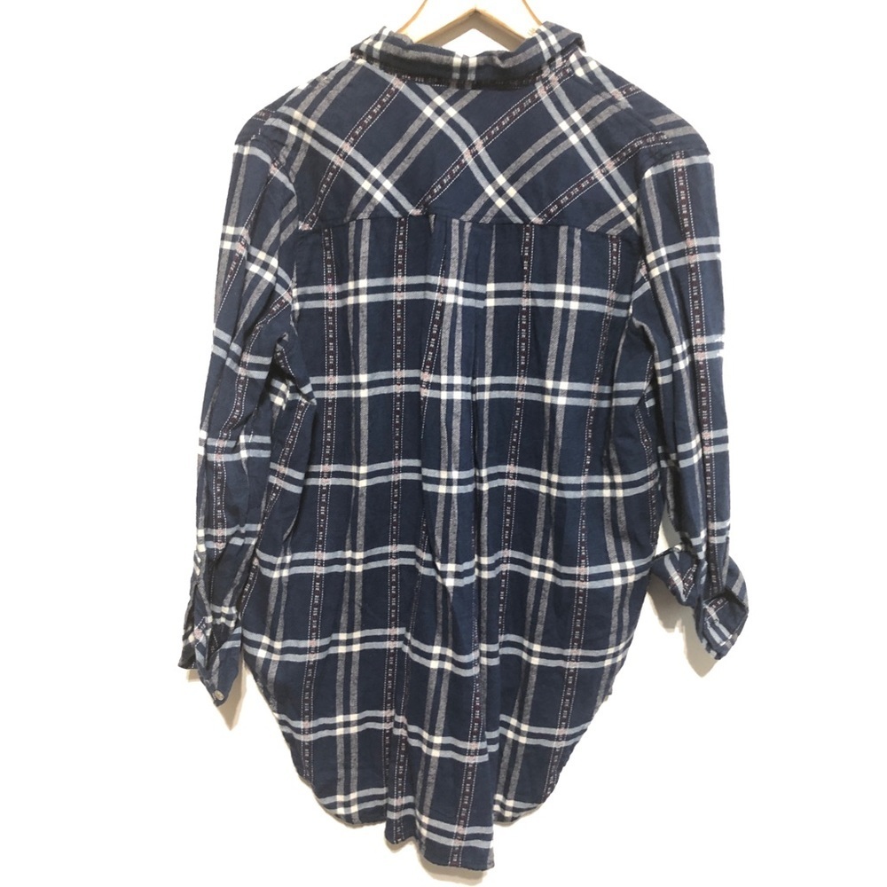 Urban Outfitters BDG Long Sleeve Dark Blue Flannel - Picture 4 of 4